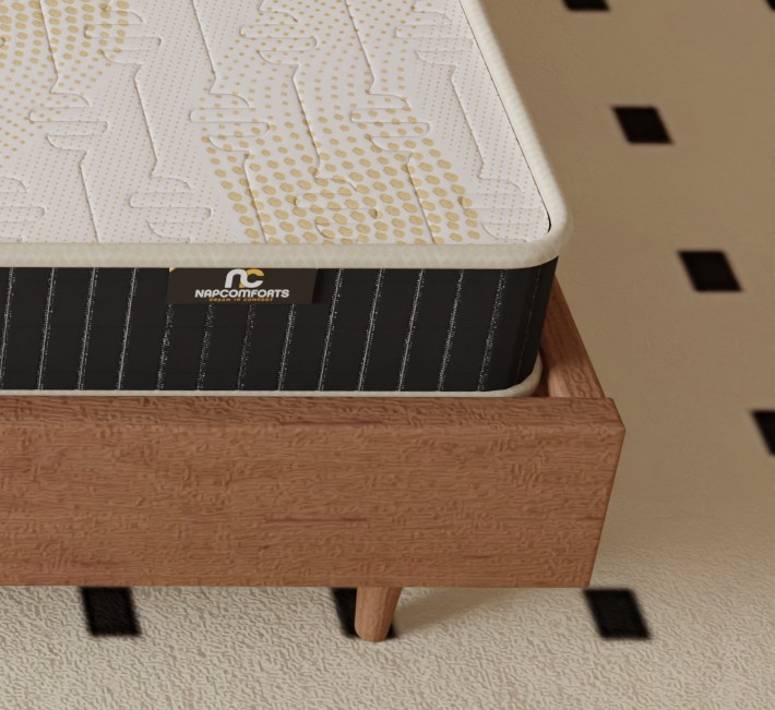 NAPCOMFORT BOUNCE PLUS COMFORT | Bonded Foam & Super Softy Foam & High Resilience (HR) Foam Mattress (White)